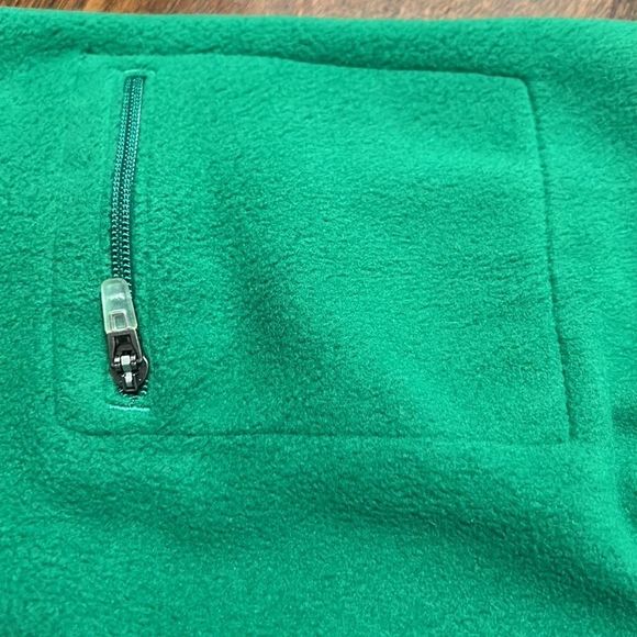 LL Bean Treeline Green Performance Fleece 1/4 Zip Sweatshirt Sz XS NWT - Picture 7 of 10
